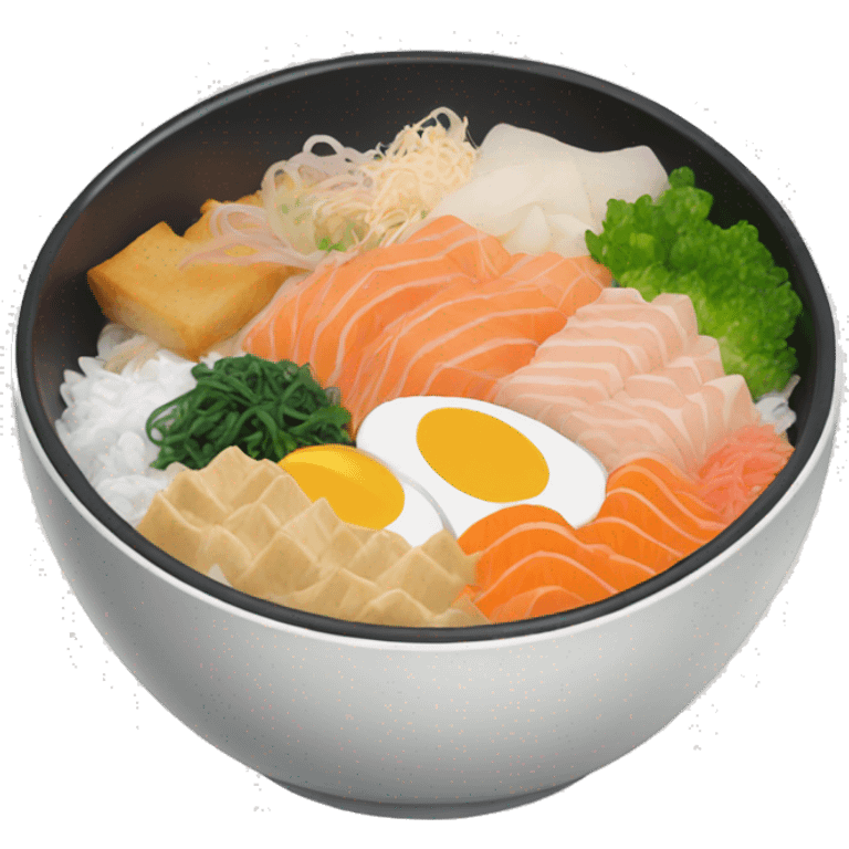 large chirashi bowl emoji