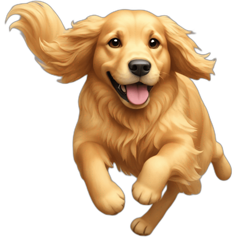 golden-retriever-running emoji