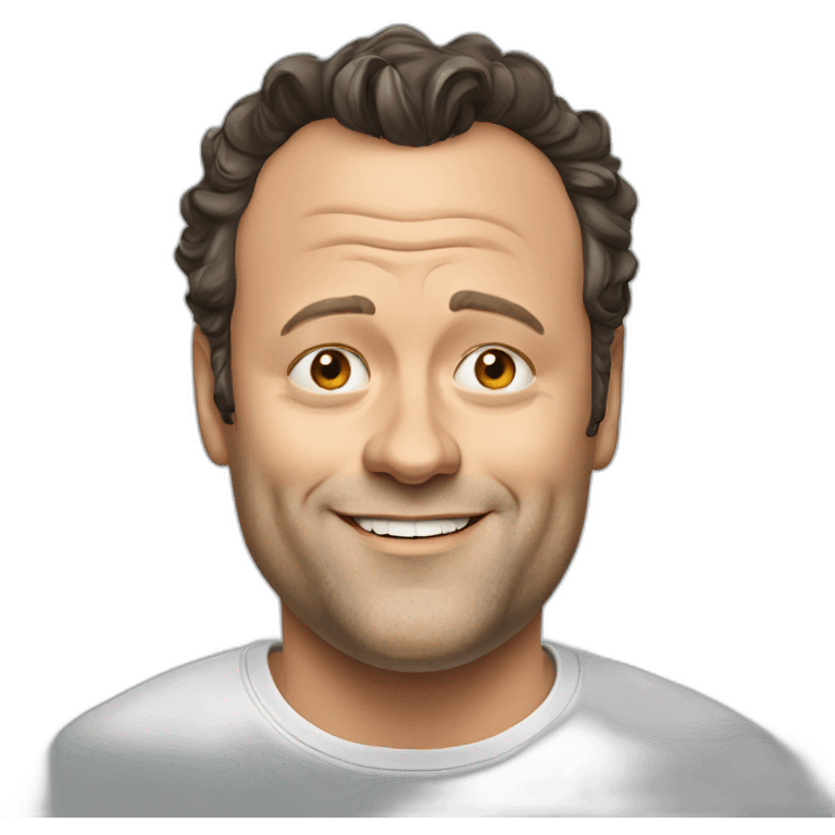 actor vince vaughn cartoon wearing tee emoji