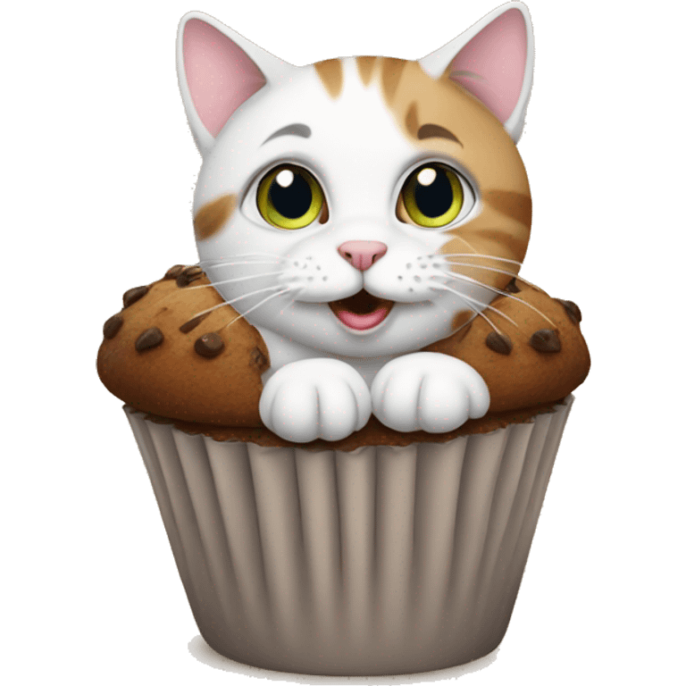 Cat with muffin emoji