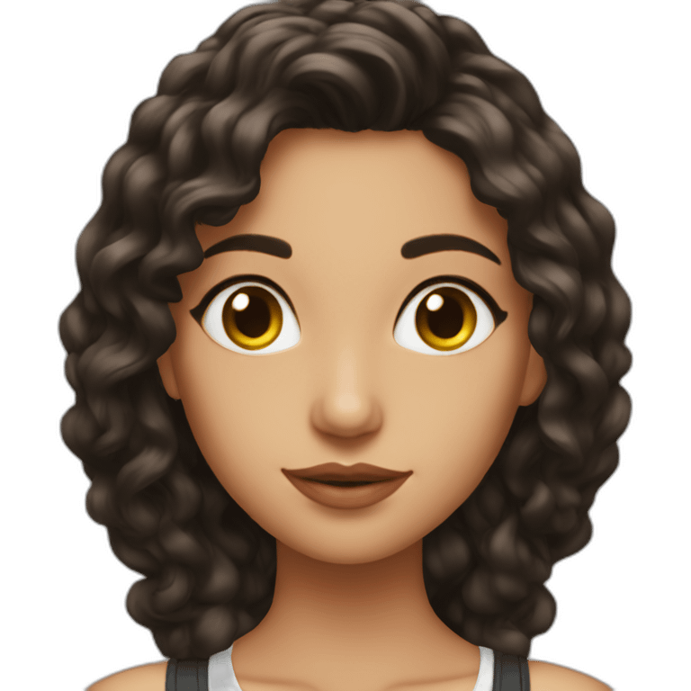 safia lovely brunette emoji