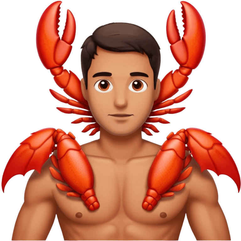 Chinese lobster wings as man emoji