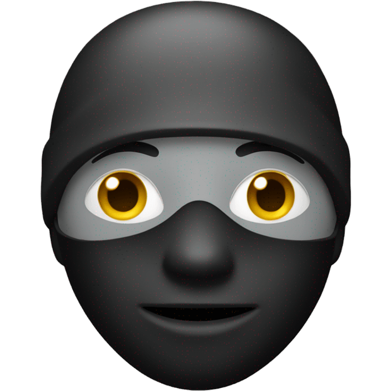 yn in ski mask make skin black emoji