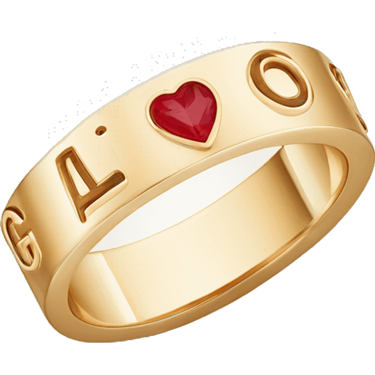 cartier love ring emoji