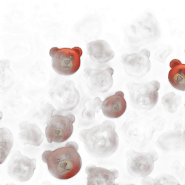 red bear emoji