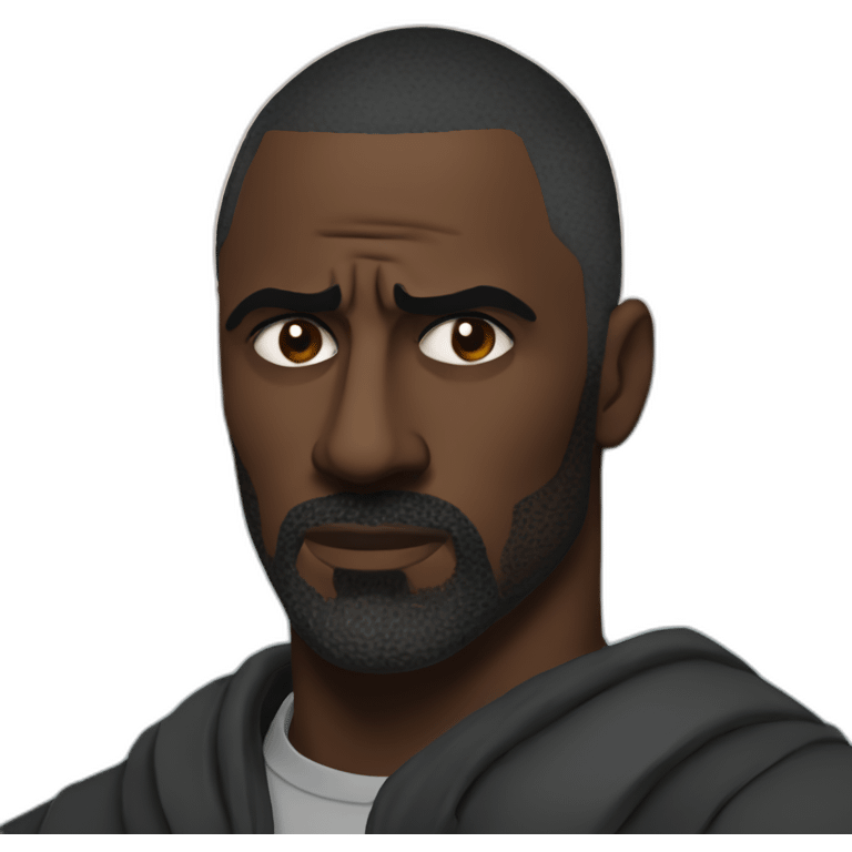 idris elba serious emoji