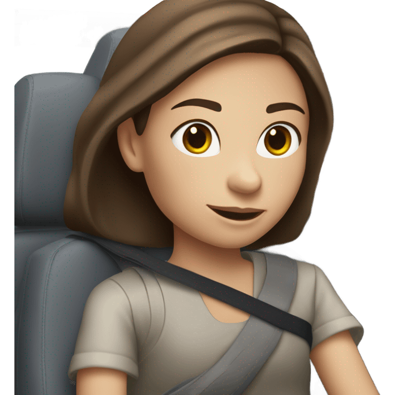 Girl with brown hair and blue eyes driving grey 2015 Toyota Highlander  emoji