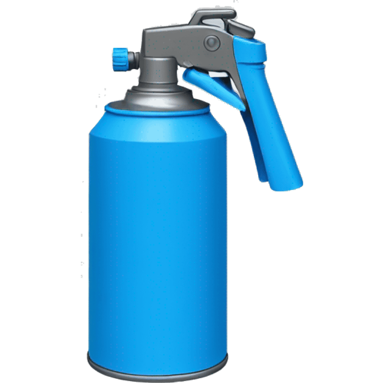 spray can, color blue, regular small spray nozzle emoji