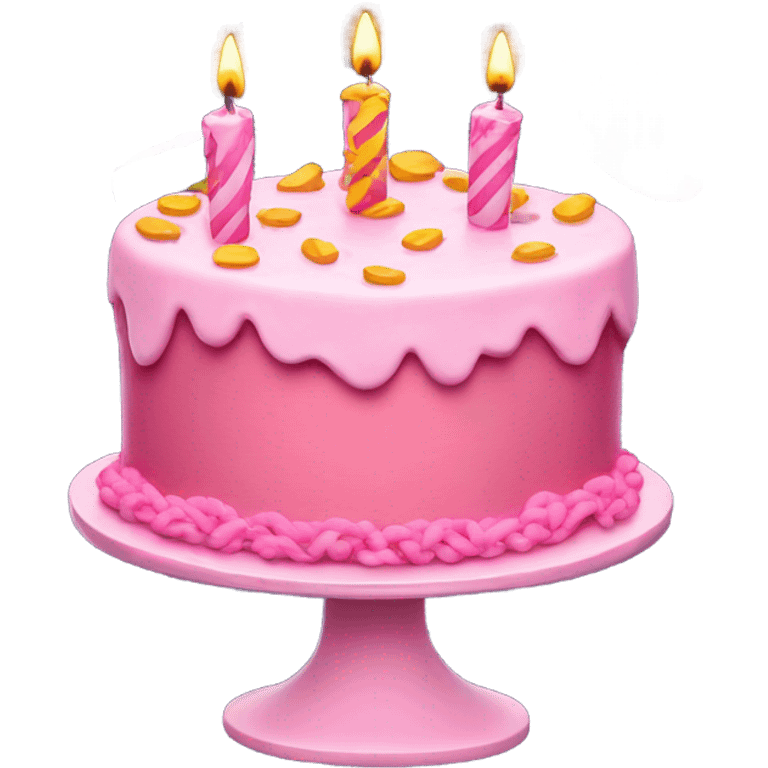 pink birthday emoji