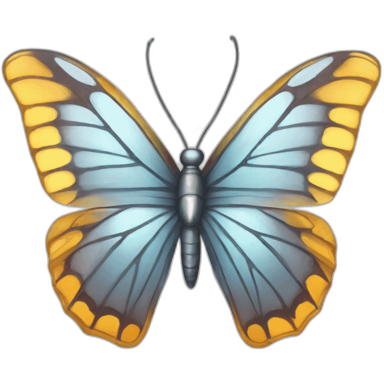  Chrome butterfly  emoji