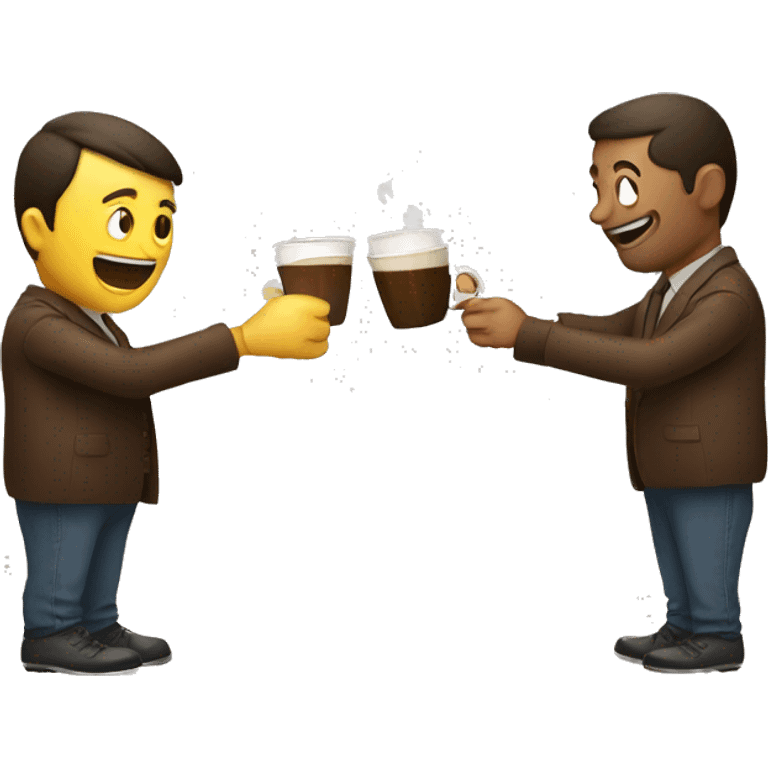 toasting with cofee emoji