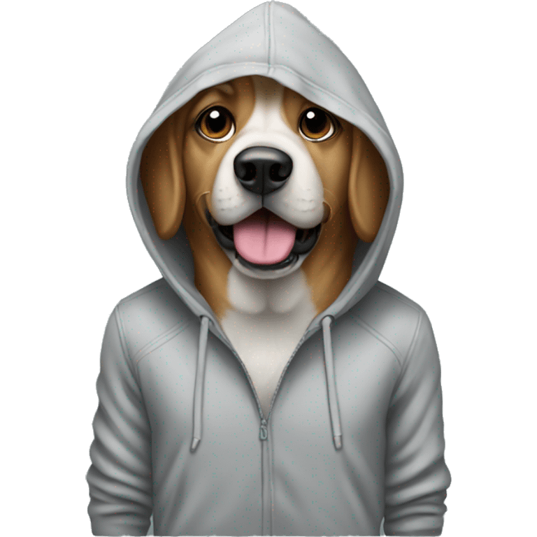 Dog with hoddie emoji