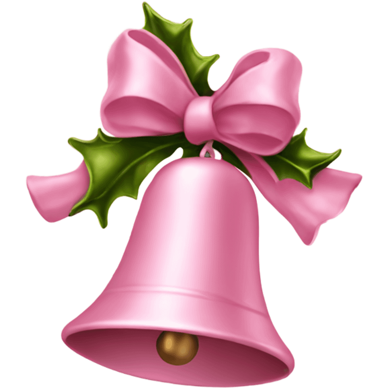 Light pink Christmas bells emoji