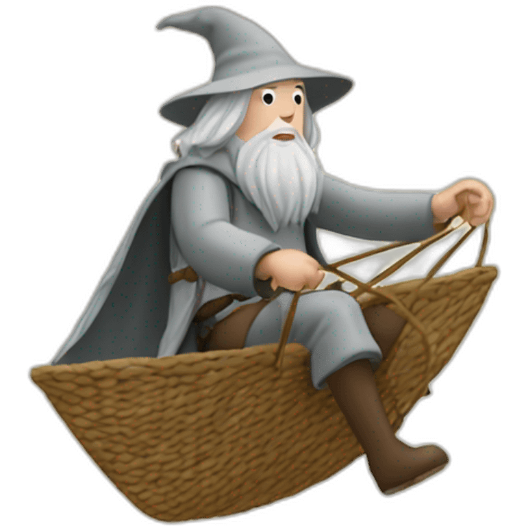 Gandalf en parapente emoji