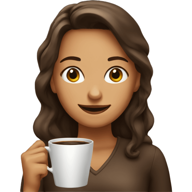 Coffee girl emoji