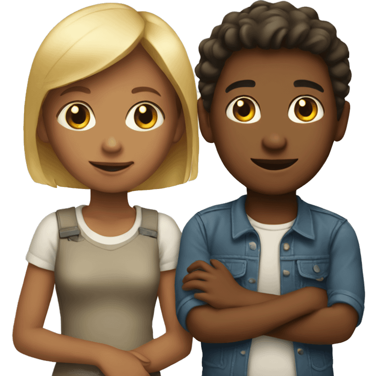 Girl and boy emoji