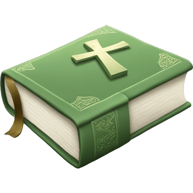 Sage green holy Bible  emoji