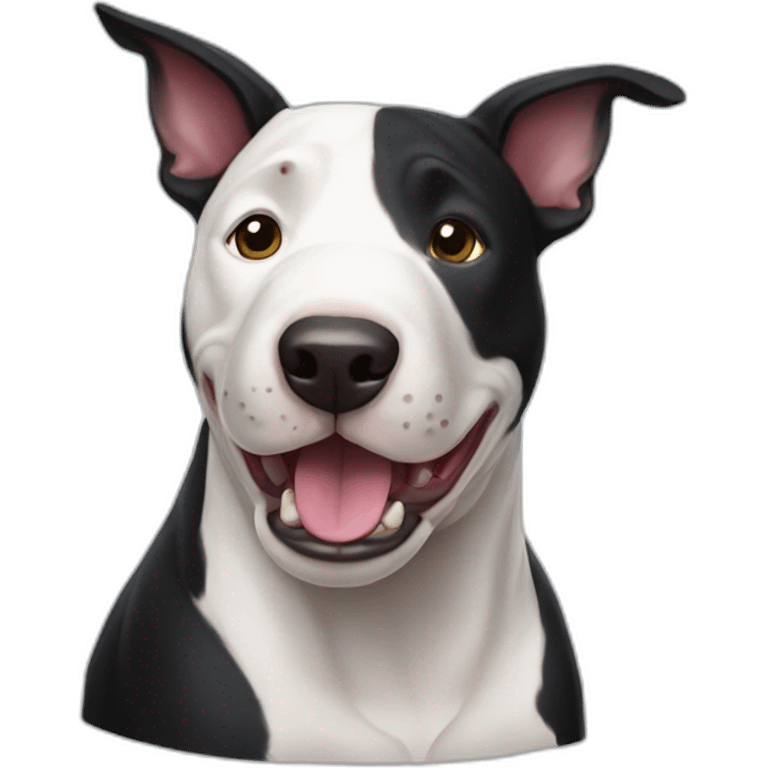 black bull terrier emoji