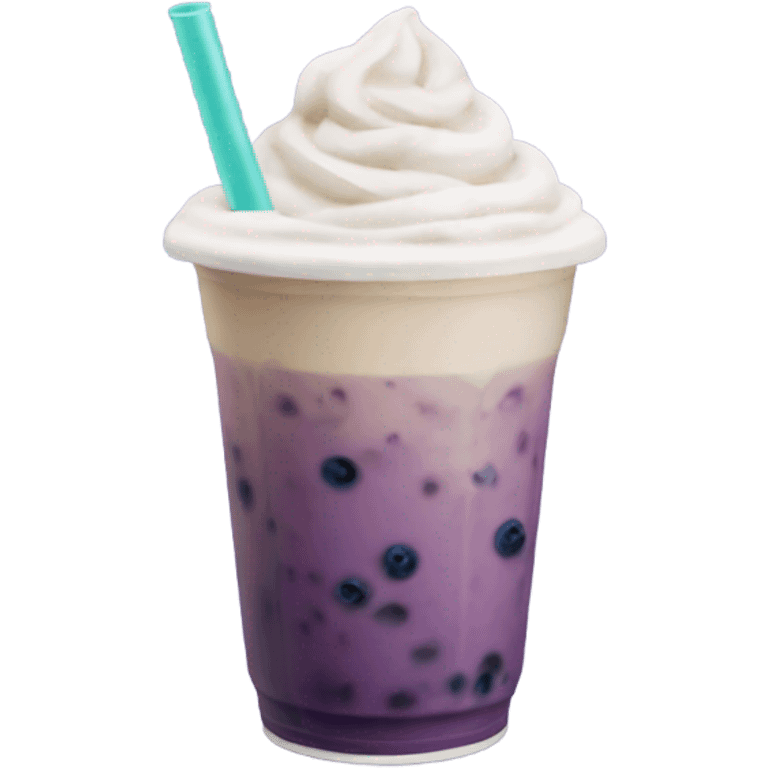 Blueberry iced latte  emoji