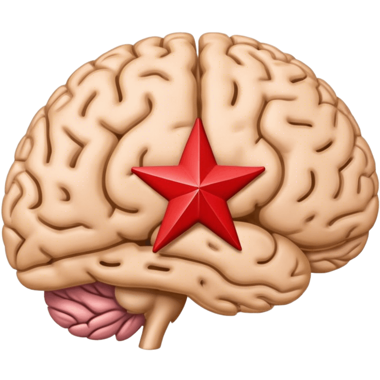 Create a brain that has the state of Texas on it  emoji