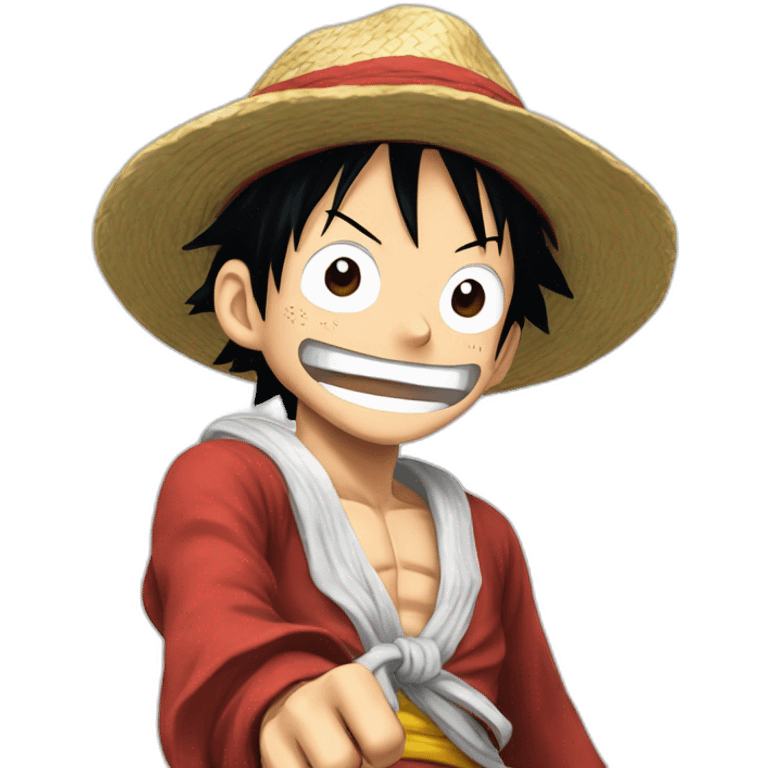 Luffy run vert fast emoji