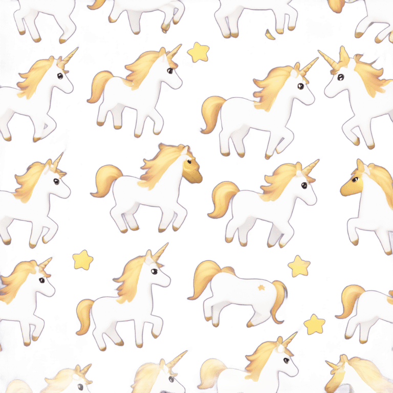 Unicorn tan magical emoji