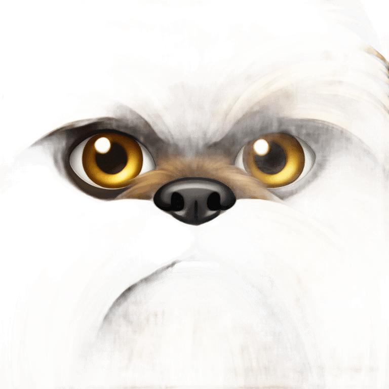 brussels griffon ewok, angry and wild emoji