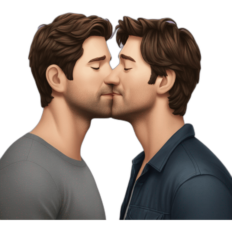 john krasinski kissing pedro pascal emoji