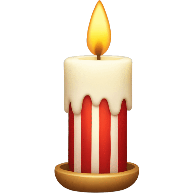 Christmas  candle emoji