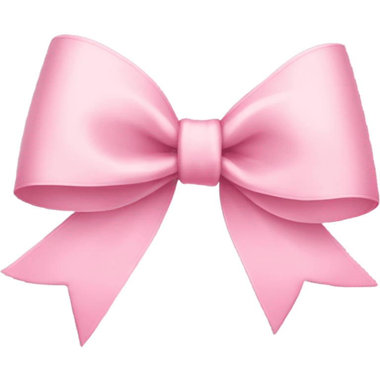 light pink ribbon bow emoji