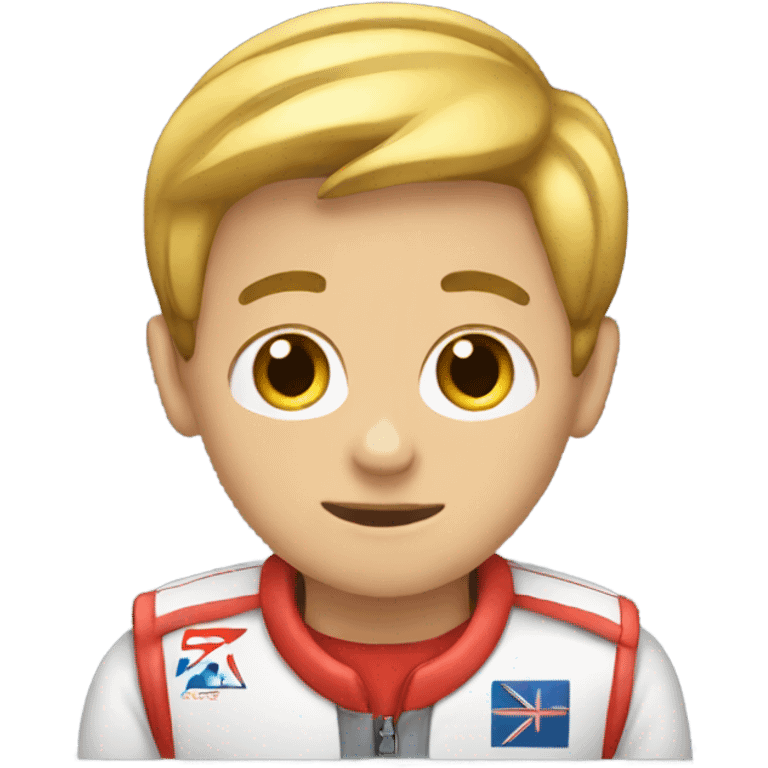 A boy karting  emoji