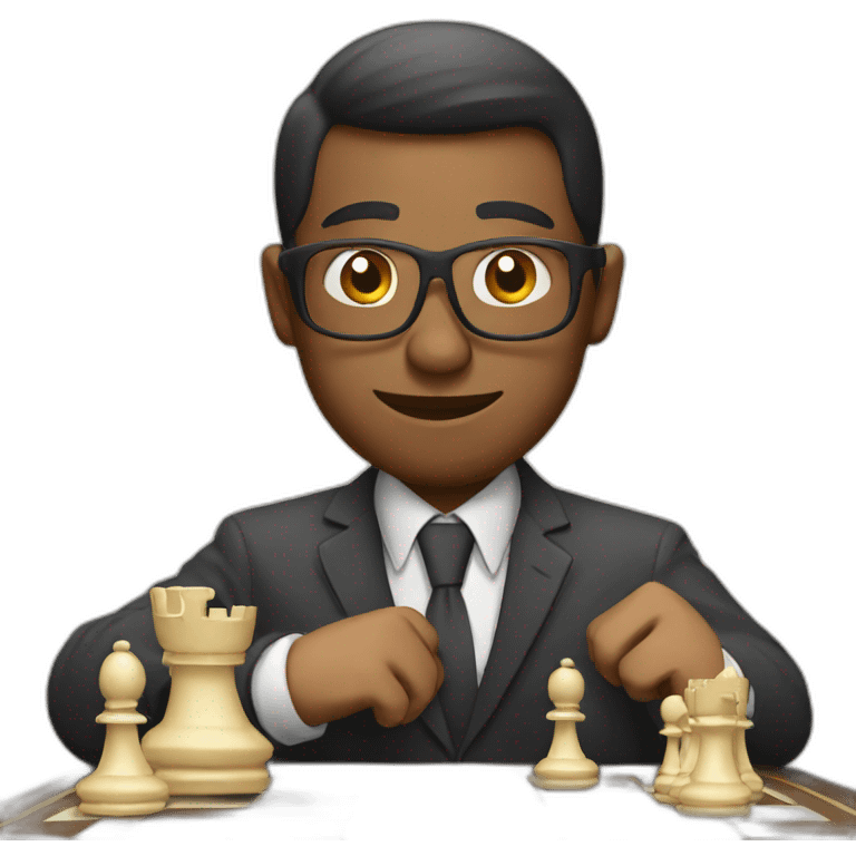 guy playing chess emoji