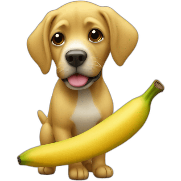 Platano canario animado haciendo el signo de la victoria emoji