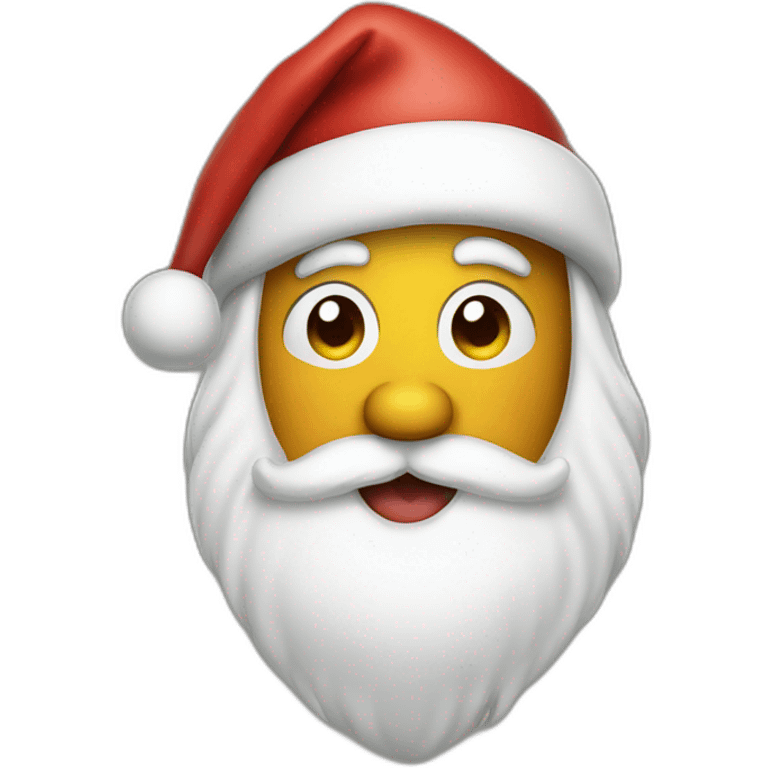 santa sticking out his tongue emoji