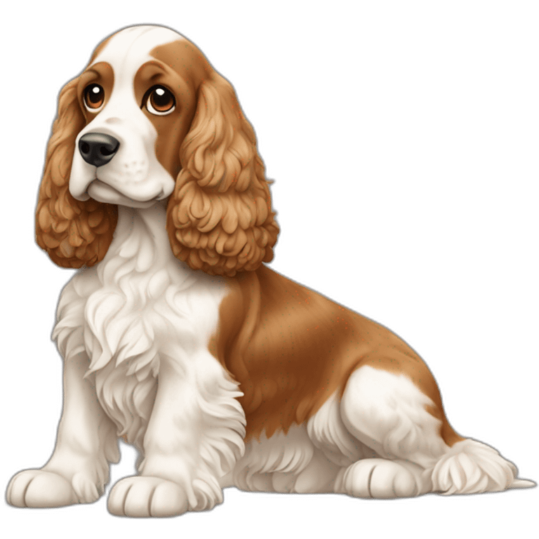 Dog-english-cocker-spaniel-full-body emoji