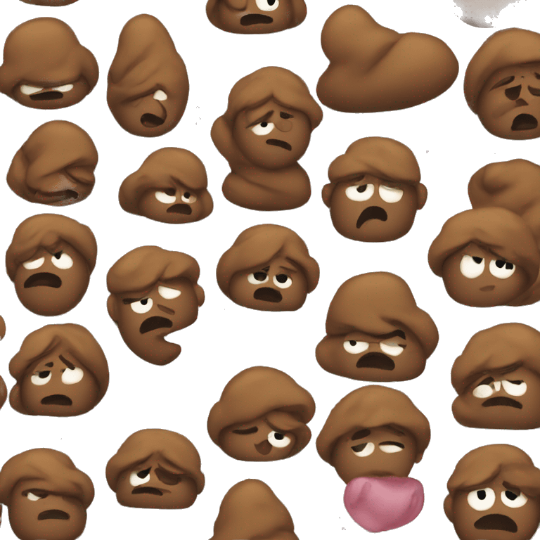 sad poop emoji