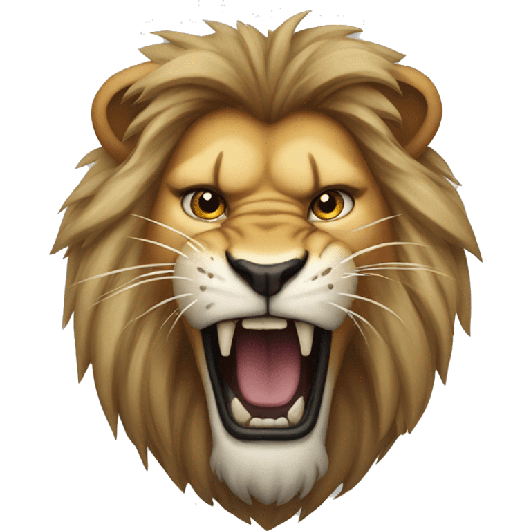 Aggressive Lion emoji