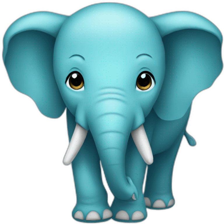 cyan elephant emoji