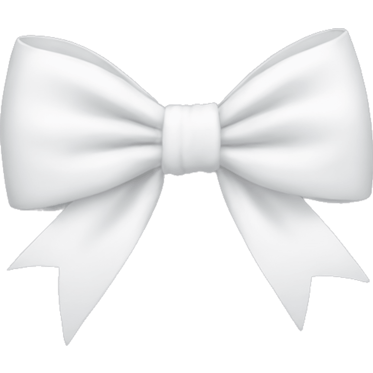 White bow emoji