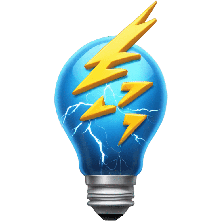 A brain with a lightning bolt going through it, symbolizing creativity, inspiration, or a "lightbulb moment." emoji