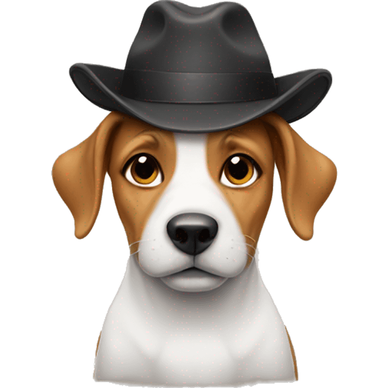 Dog wearing hat  emoji