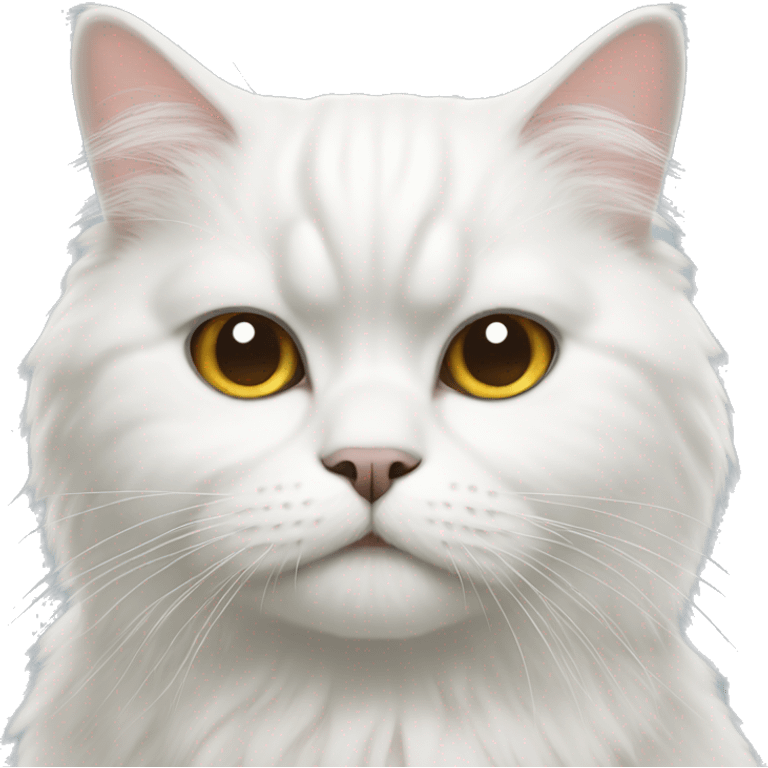 a white persian cat emoji