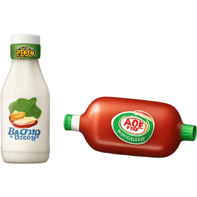 Bottle of ranch and ketchup  emoji