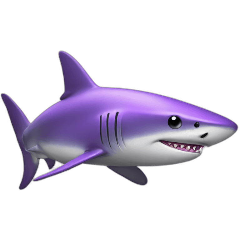 purple shark emoji