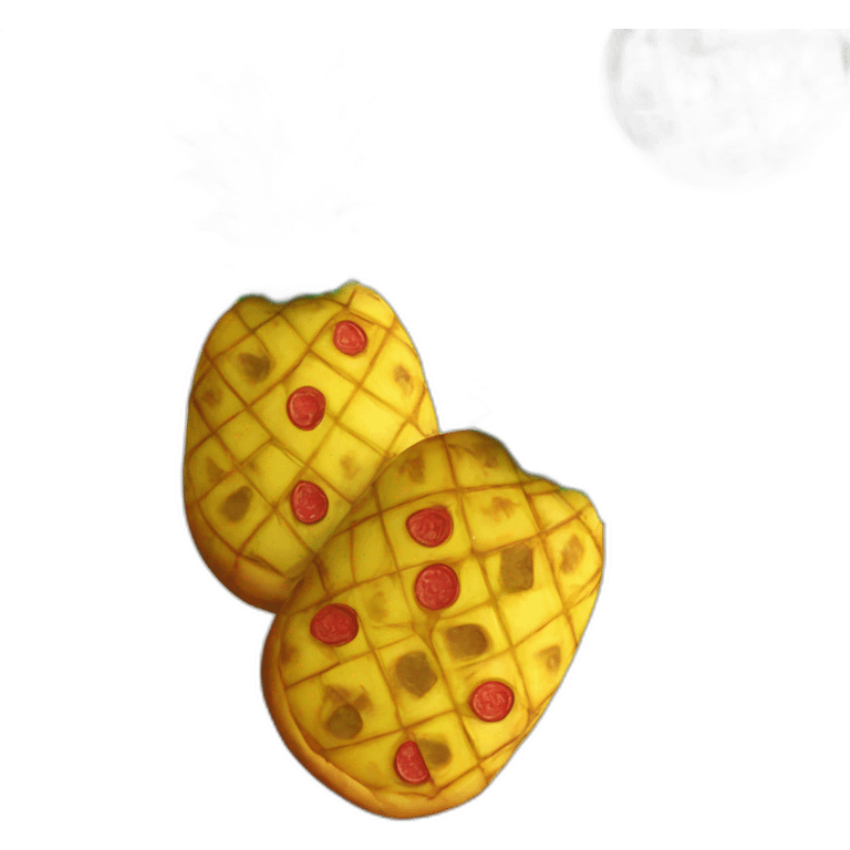 A pineapple on pizza emoji