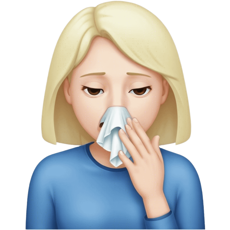 blowing nose emoji