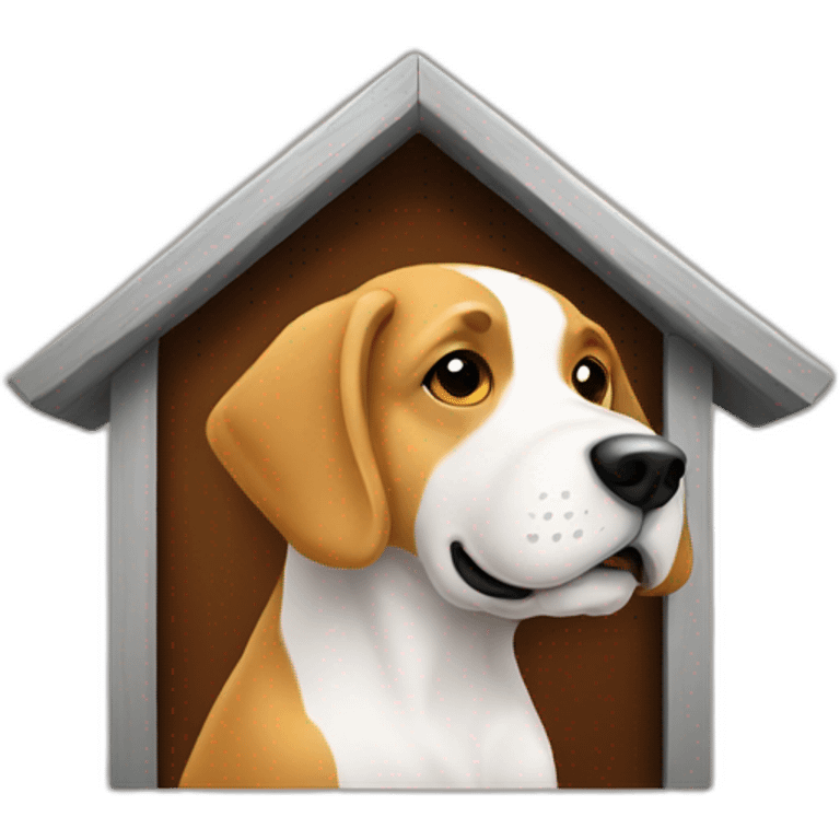 Dog house logo emoji