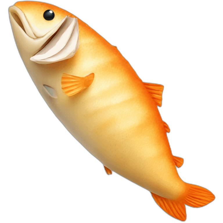 fish with a baguette emoji