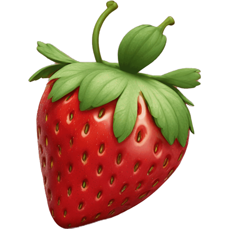 strawberry still life depth perception emoji