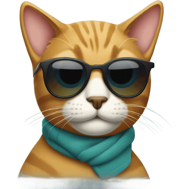 Cat with sunglasses emoji